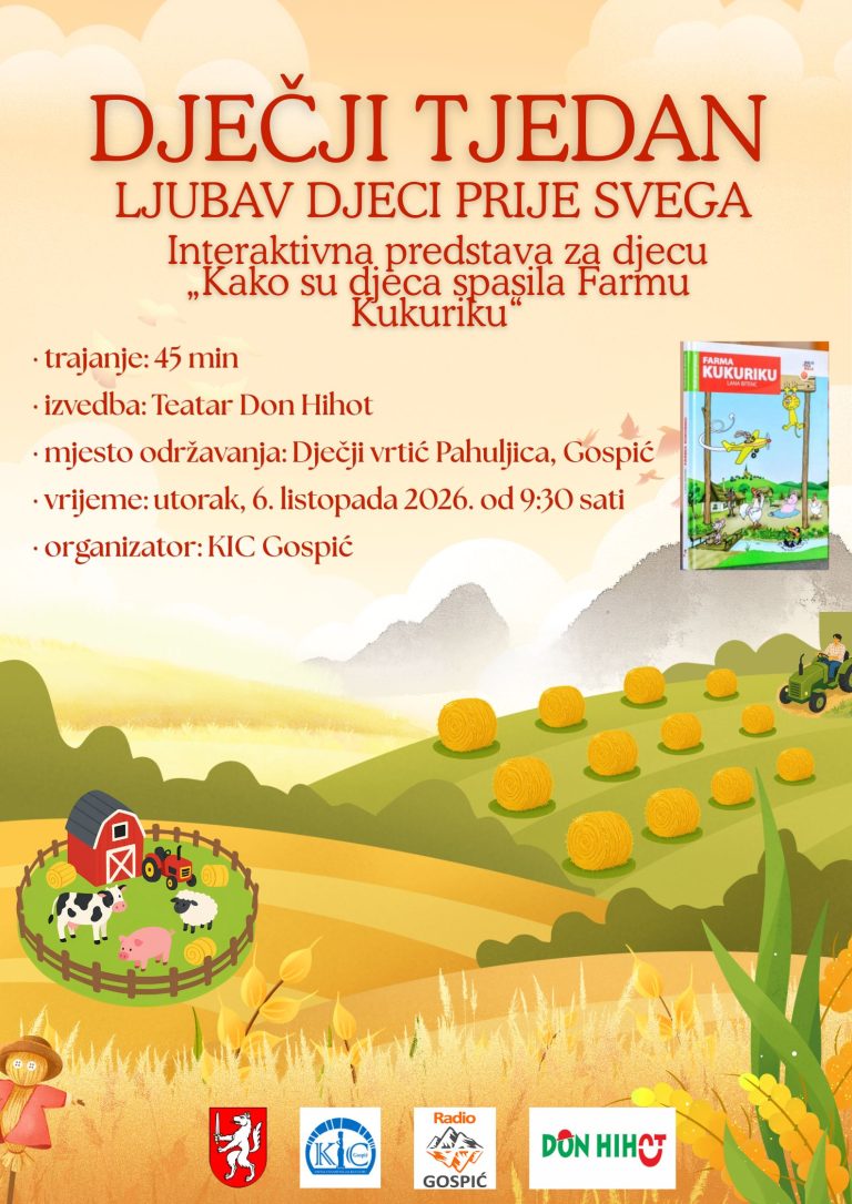 Dječji tjedan Plakat 2026 print
